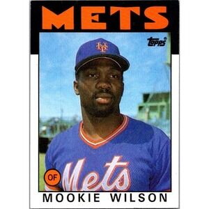 1986 Topps #315 Mookie Wilson